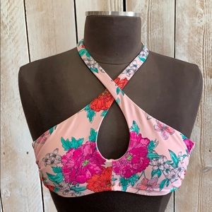 TARGET 2 way floral swim top